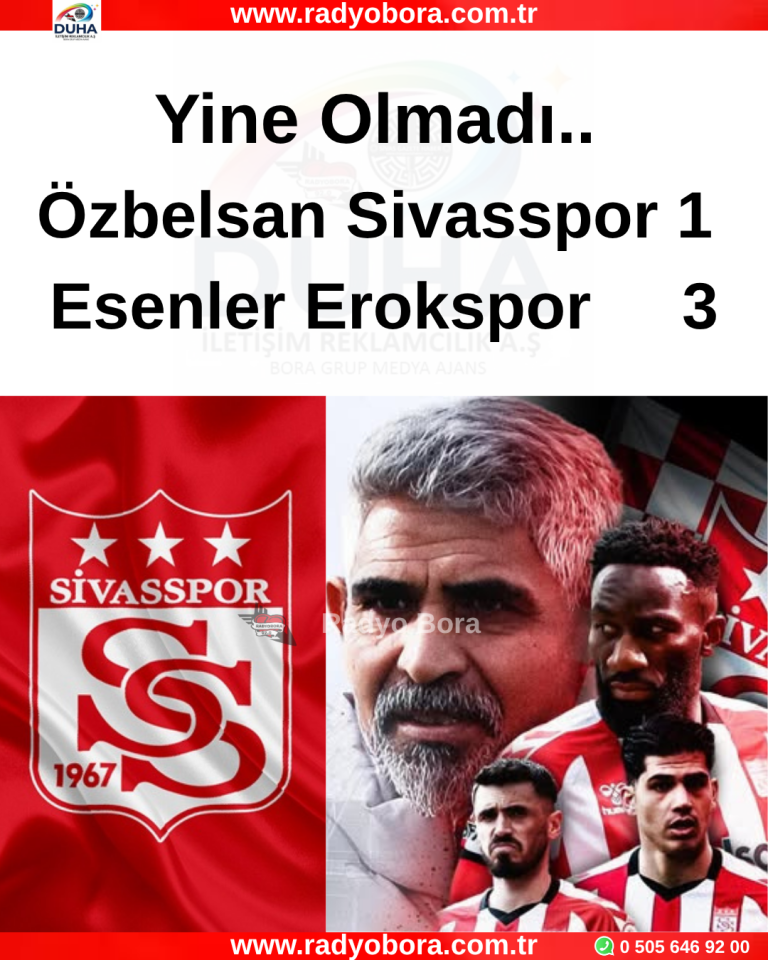 Özbelsan Sivasspor 1 - Esenler Erokspor 3 radyobora