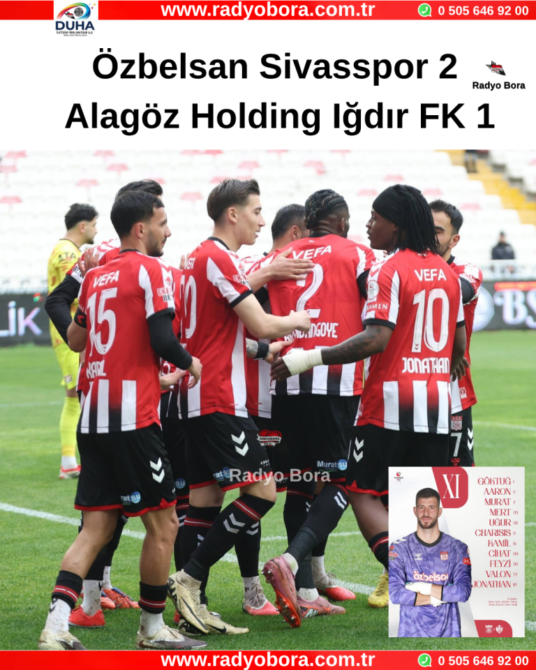 Özbelsan Sivasspor 2 Alagöz Holding Iğdır FK 1 Radyo Bora