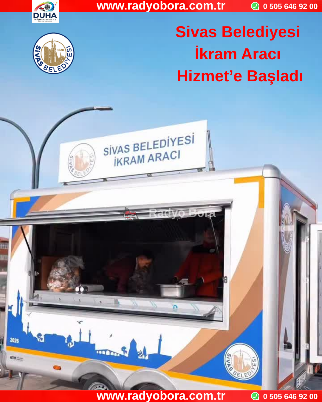 Sivas Belediyesi İkram Aracı Hizmet’e Başladı Radyo Bora