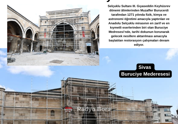Sivas Buruciye Mederesesi Restorasyon Çalışmaları Devam Ediyor Radyo Bora