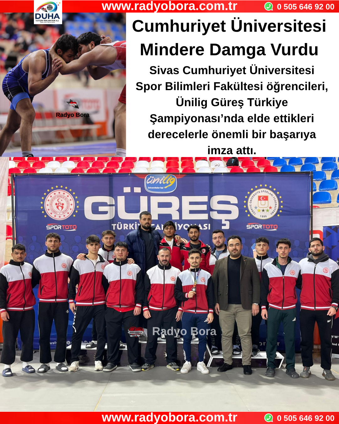 Sivas Cumhuriyet Üniversitesi Mindere Damga Vurdu Radyo Bora