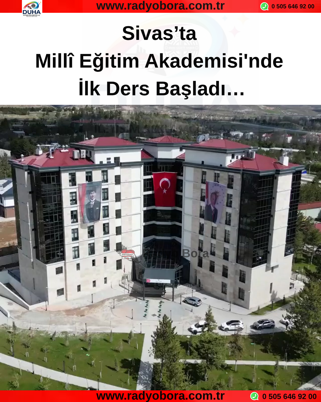 Sivas Millî Eğitim Akademisi'nde, ilk ders başladı Radyo Bora