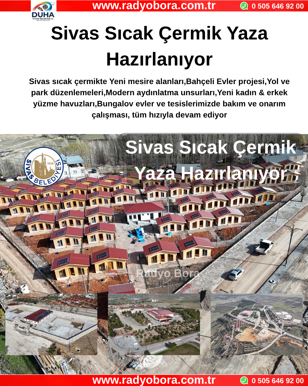 Sivas Sıcak Çermik Yaza Hazırlanıyor Radyo Bora
