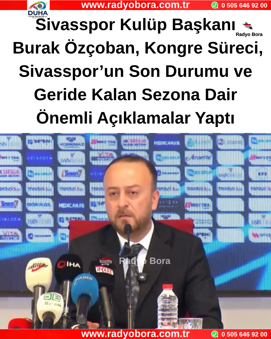 Sivasspor Kulüp Başkanı Burak Özçoban Sezon Değerlendirmesi Radyo Bora