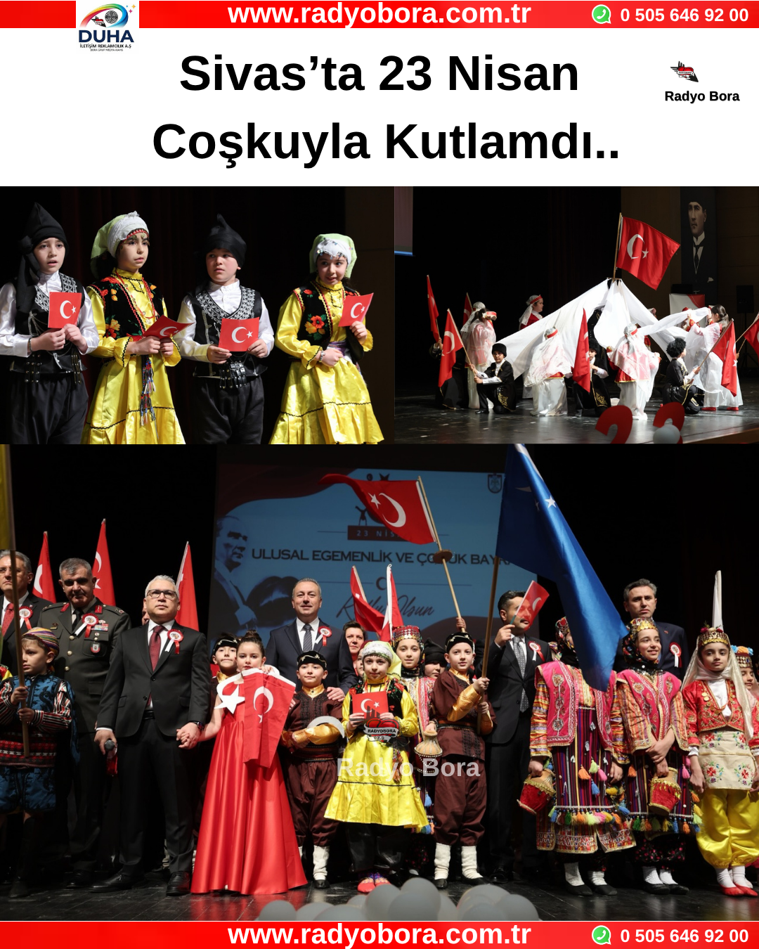 Sivas’ta 23 Nisan Coşkuyla Kutlamdı.. Radyo Bora