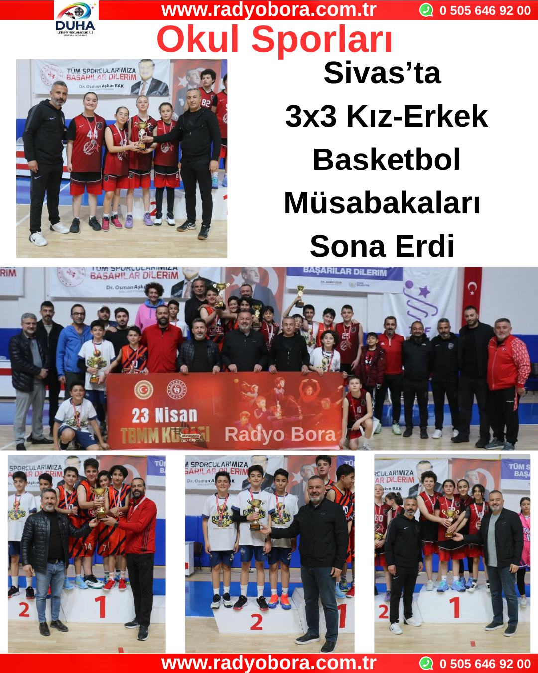 Sivas’ta 3x3 Kız-Erkek Basketbol Müsabakaları Sona Erdi Radyo Bora