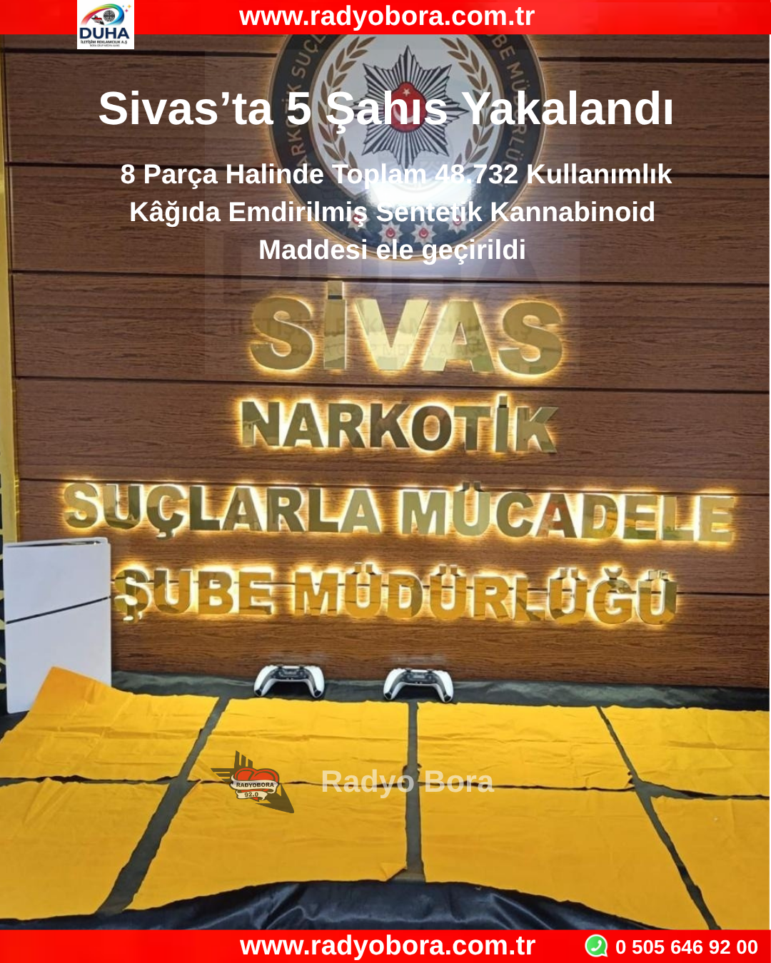 Sivas’ta 5 Şahıs Yakalandı radyo bora