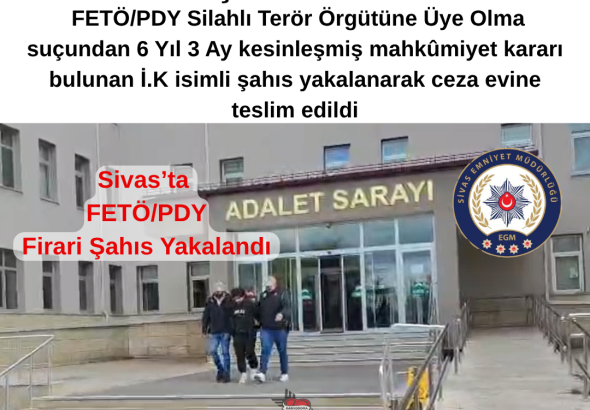 Sivas’ta FETÖPDY Firari Şahıs Yakalandı Radyo Bora