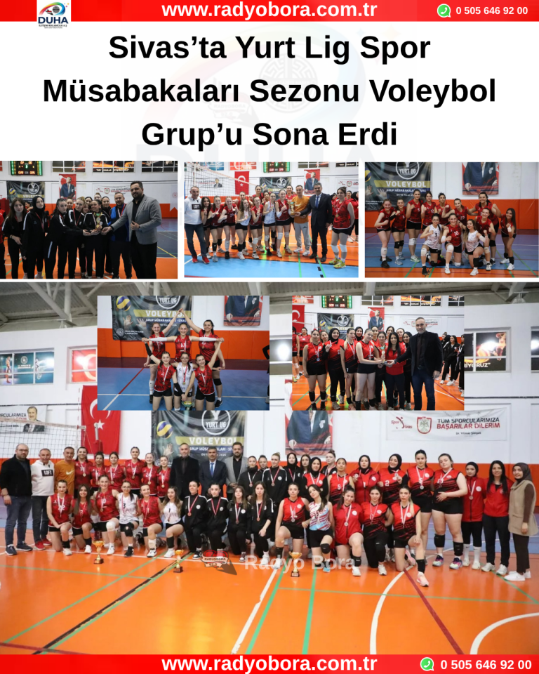 Sivas’ta Yurt Lig Spor Müsabakaları Sezonu Voleybol Grup’u Sona Erdi Radyo Bora