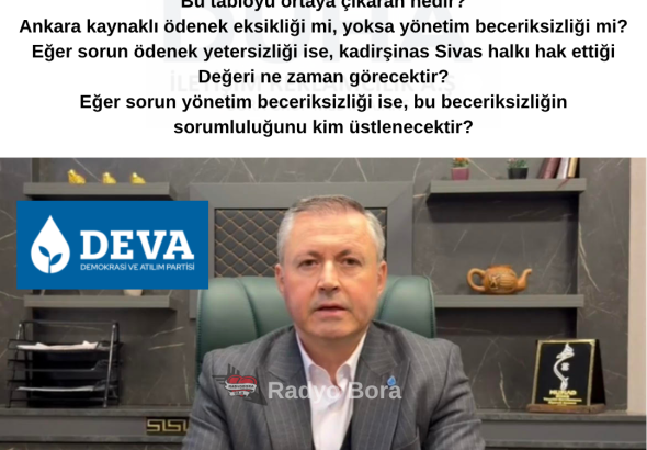 Sivas’taki Hastanelerin Fiziksel Durumu ve Hijyen Sorunları Artık Tahammül Edilemez Boyuttadır Radyo Bora