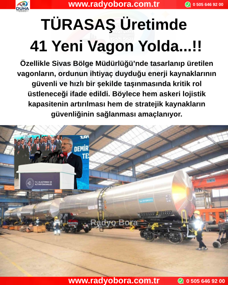 TÜRASAŞ Üretimde 41 Yeni Vagon Yolda...!! Radyo Bora