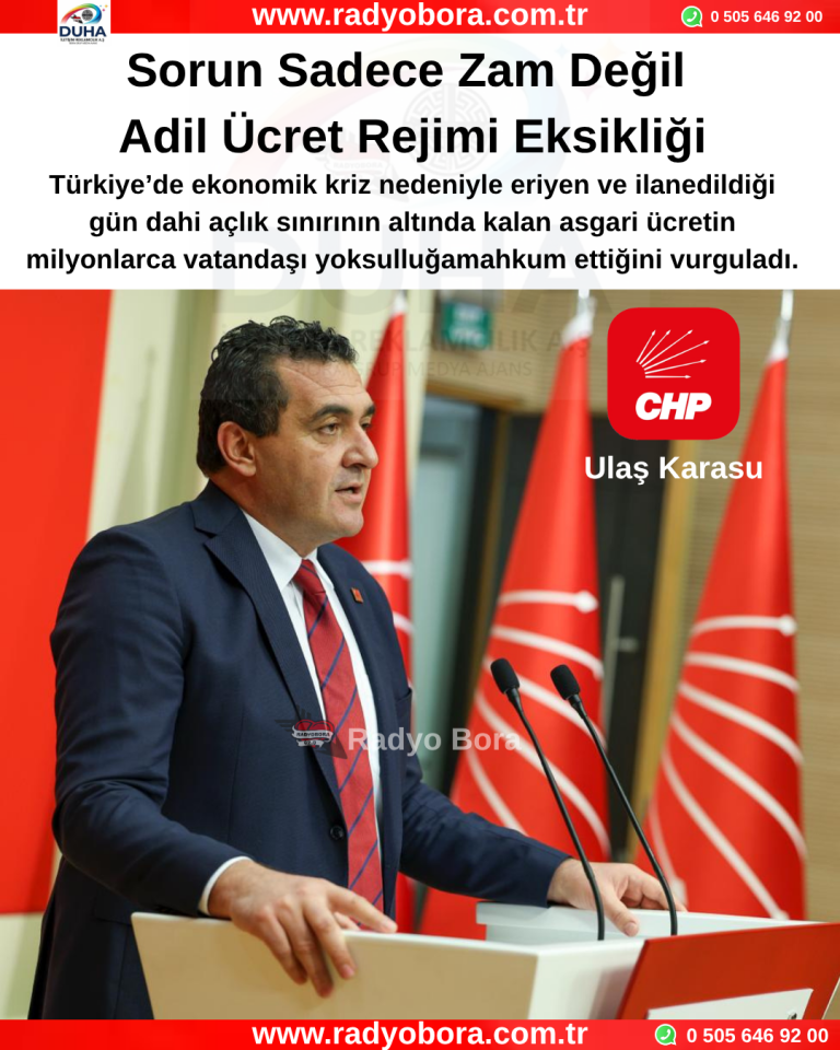 Ulaş Karasu - Sorun Sadece Zam Değil Adil Ücret Rejimi Eksikliği Radyo Bora