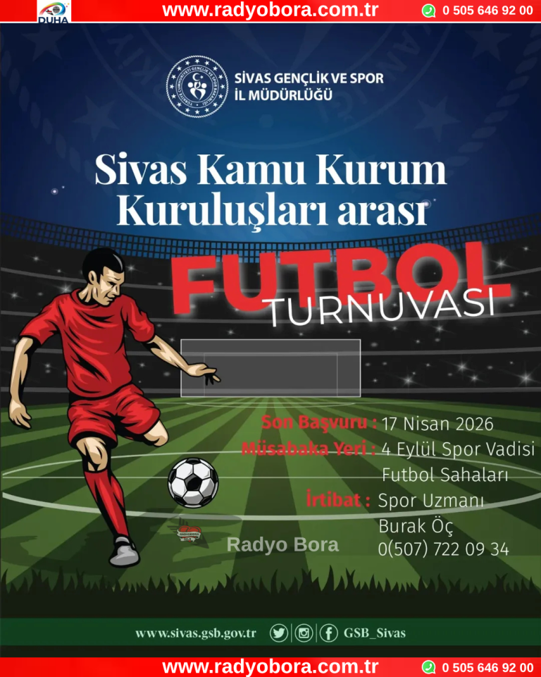 sivas kamu kurum ve kuruluşları futbol turnuvası  Radyo Bora