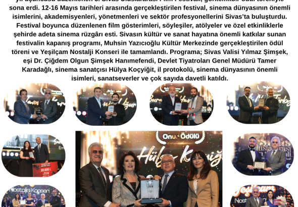 3. Sivas Uluslararası Film Festivalinde Ödüller Sahiplerini Buldu Radyo Bora