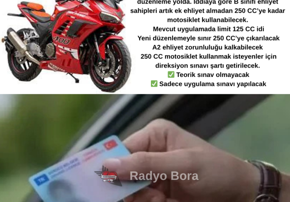 B Sınıfı Ehliyette Yeni Dönem Başlıyor Radyo Bora
