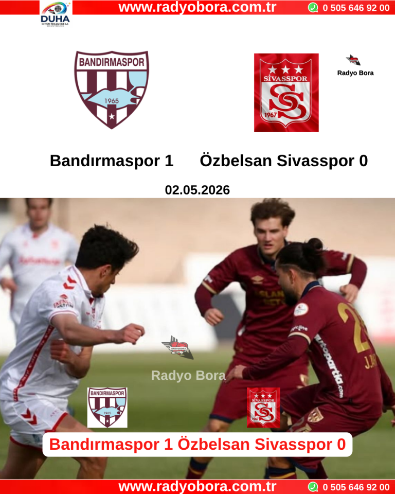 Bandırmaspor 1 Özbelsan Sivasspor 0 Radyo Bora