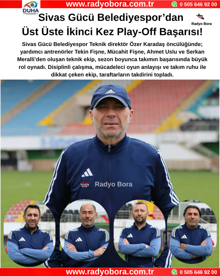 Sivas Gücü Belediyespor’dan Üst Üste İkinci Kez Play-Off Başarısı! Radyo Bora