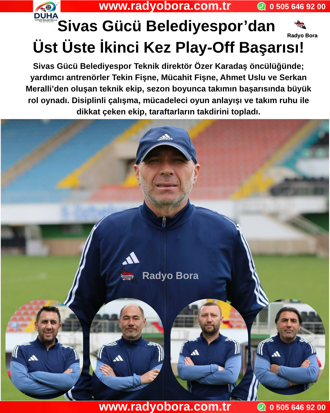 Sivas Gücü Belediyespor’dan Üst Üste İkinci Kez Play-Off Başarısı! Radyo Bora