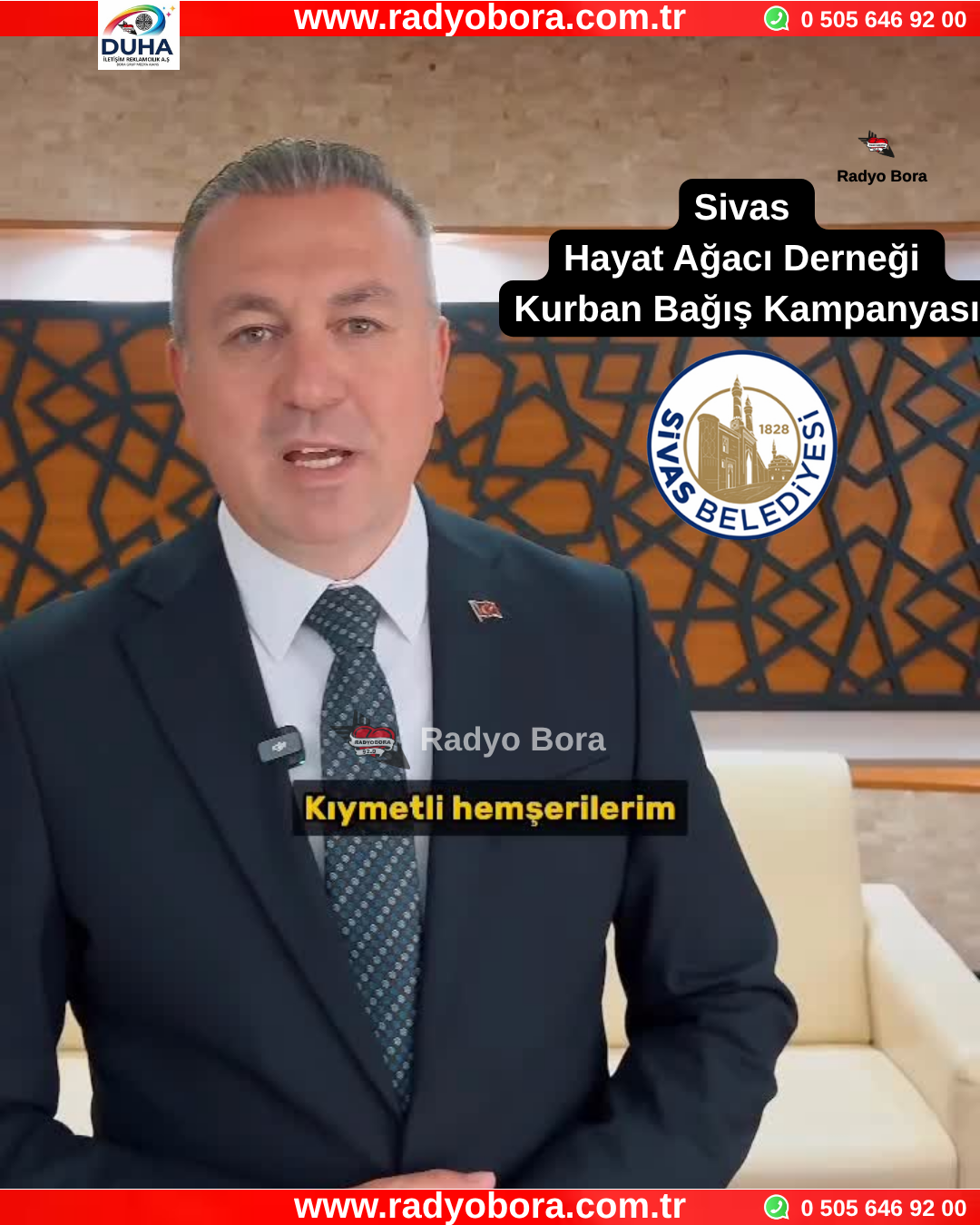 Sivas Hayat Ağacı Derneği Kurban Bağış Kampanyası Radyo Bora