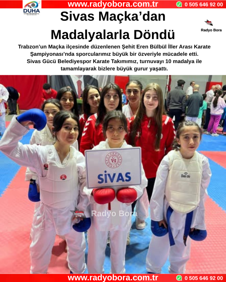 Sivas Maçka’dan Madalyalarla Döndü Radyo Bora