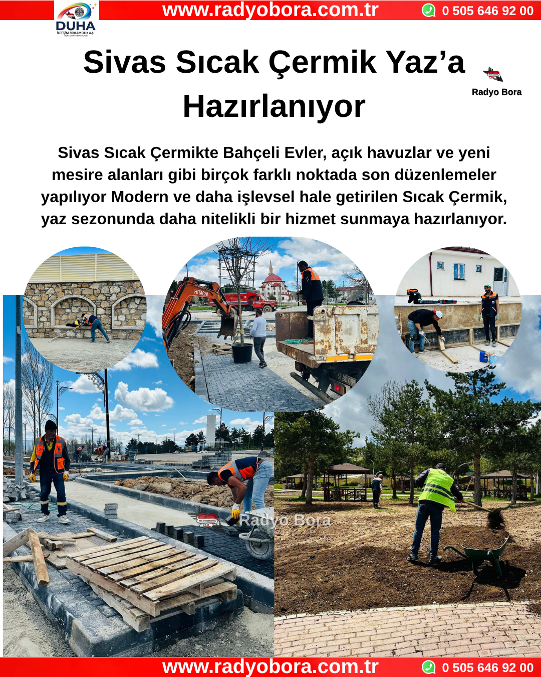 Sivas Sıcak Çermik Yaz’a Hazırlanıyor Radyo Bora