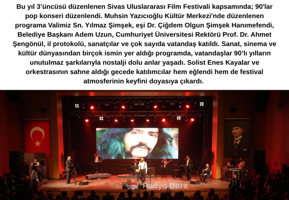 Sivas’ta 90’lar Rüzgarı Esti Radyo Bora