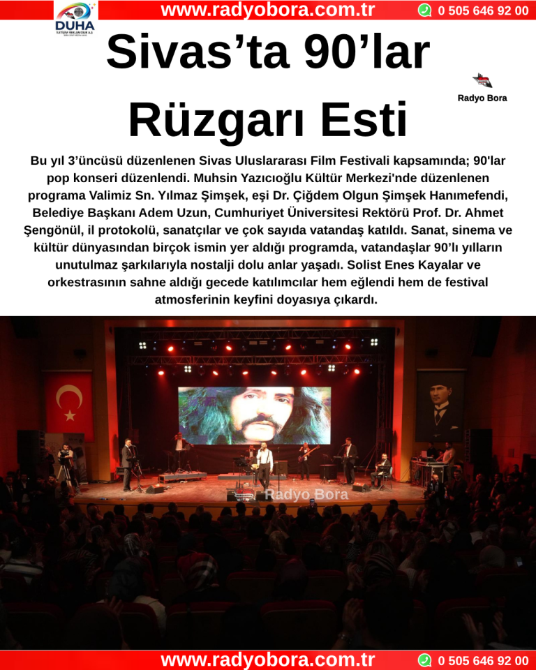 Sivas’ta 90’lar Rüzgarı Esti Radyo Bora