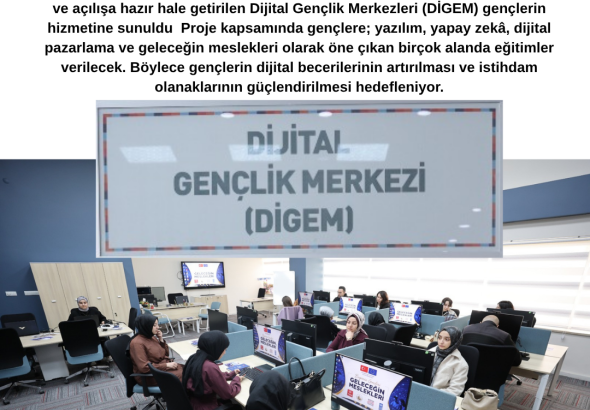 Sivas’ta Dijital Gençlik Merkezleri (DİGEM) Açıldı Radyo Bora
