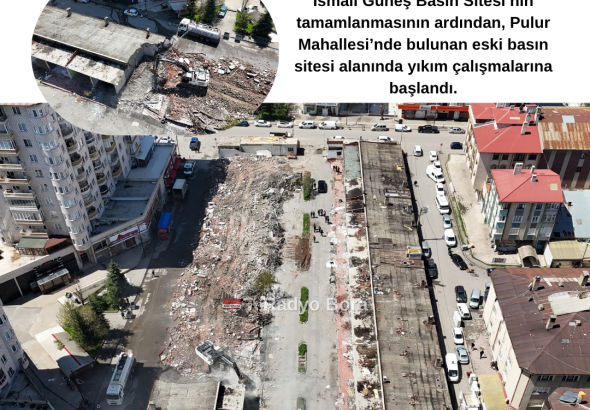 Sivas’ta  Eski Basın Sitesi  Yıkım Çalışmaları Başladı Radyo Bora