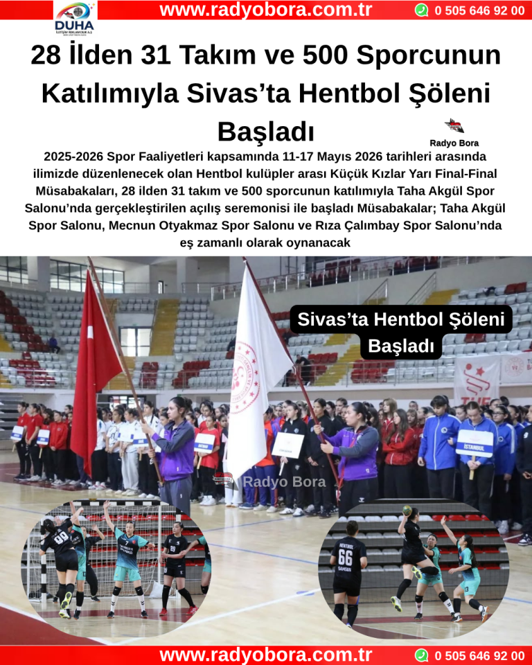 Sivas’ta Hentbol Şöleni Başladı Radyo Bora