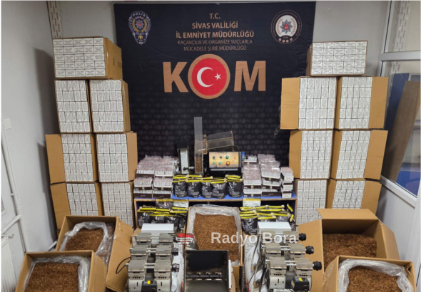 Sivas’ta Tütün ve Tütün ürünleri Kaçakçılığı Radyo Bora