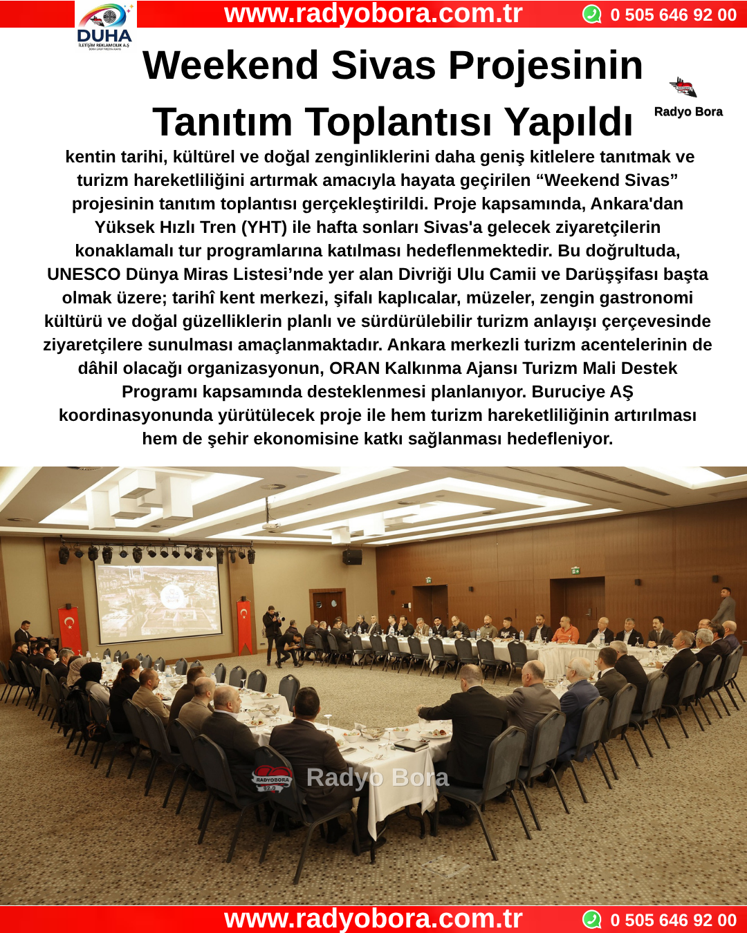 Weekend Sivas Projesinin Tanıtım Toplantısı Yapıldı Radyo Bora