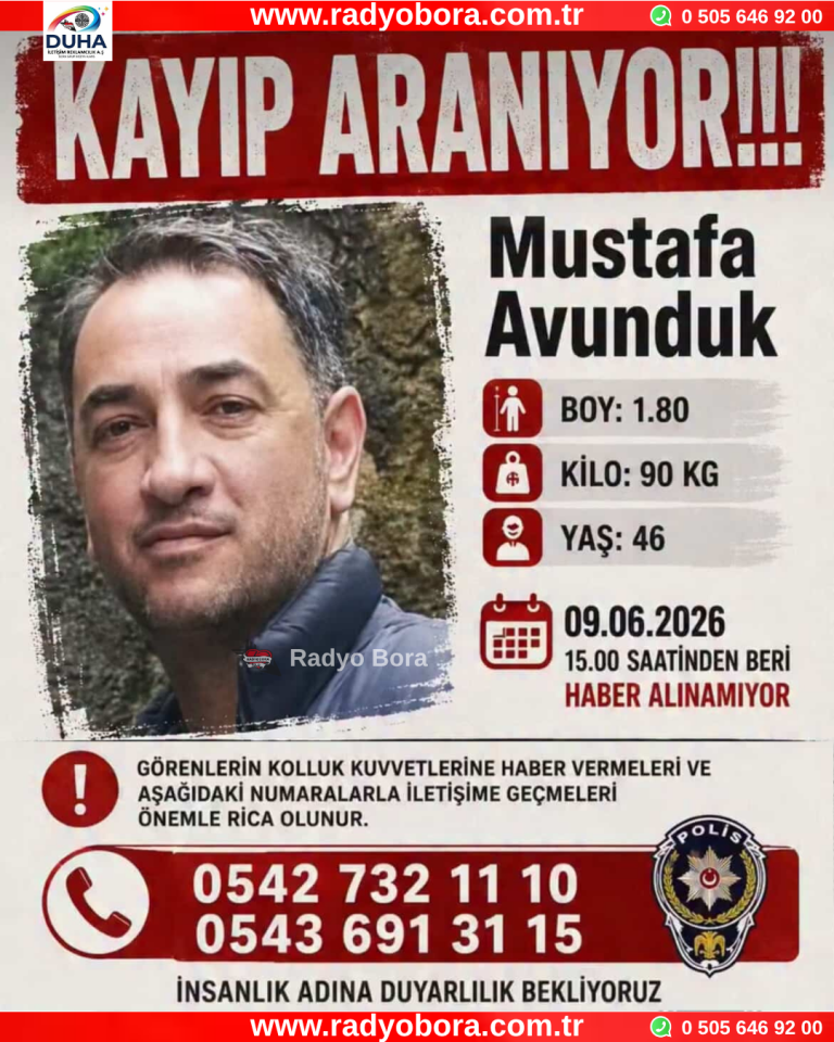 Kayıp aranıyor Radyo Bora