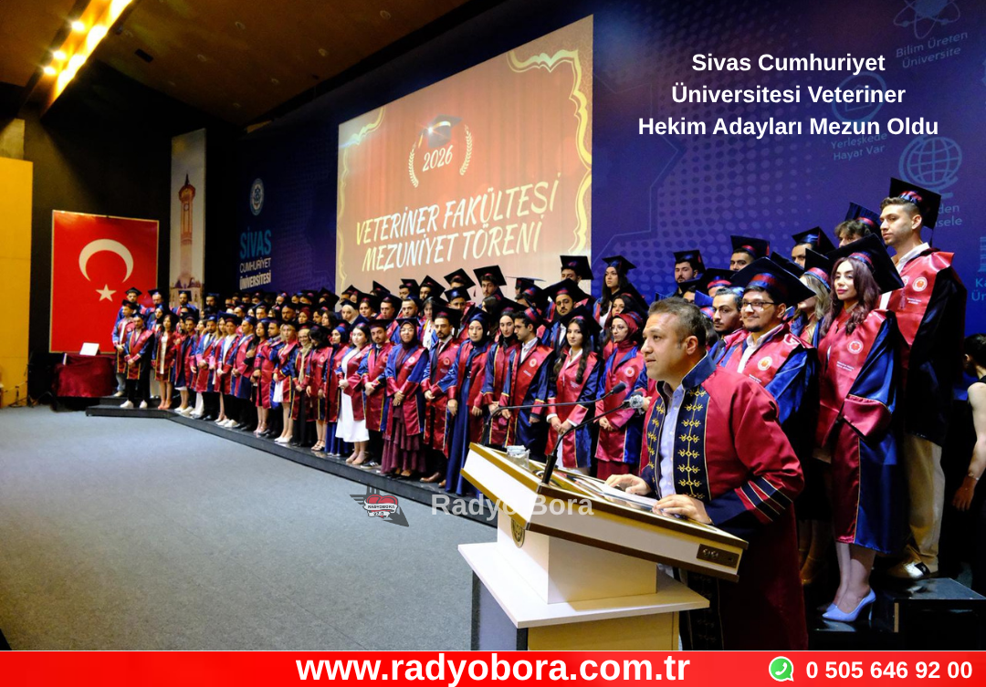 Sivas Cumhuriyet Üniversitesi Veteriner Hekim Adayları Mezun Oldu Radyo Bora