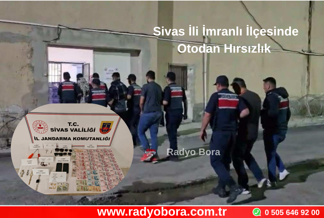 Sivas İli İmranlı İlçesinde Otodan Hırsızlık Radyo Bora