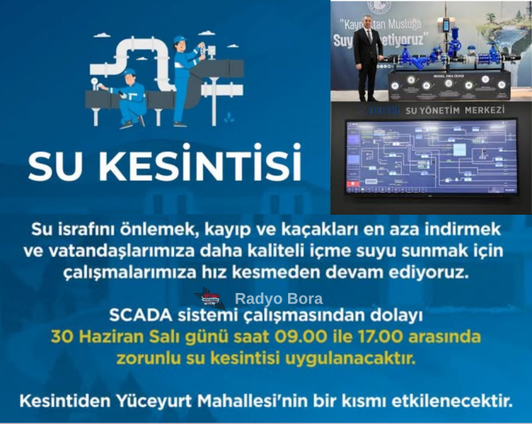 Sivas’ta Su Kesintisi Radyo Bora