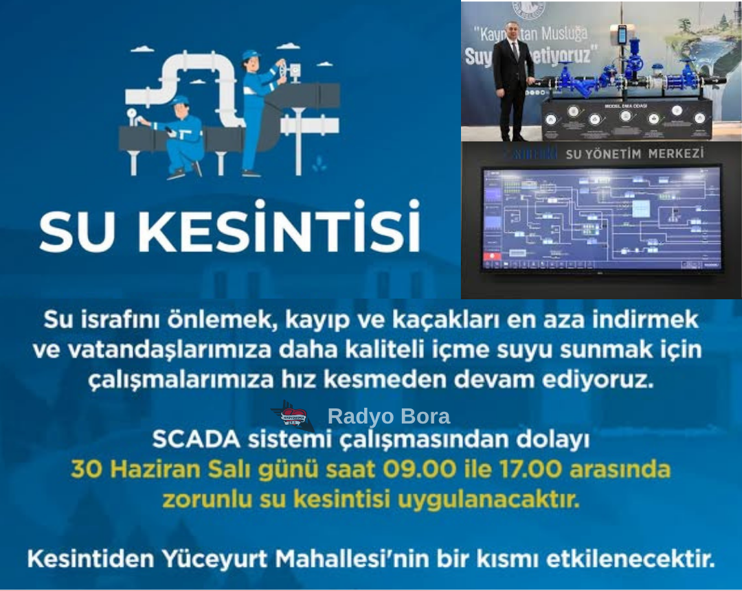 Sivas’ta Su Kesintisi Radyo Bora