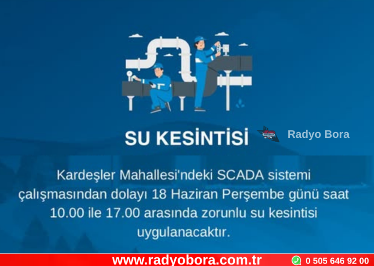 Sivas’ta Su Kesintisi Radyo Bora