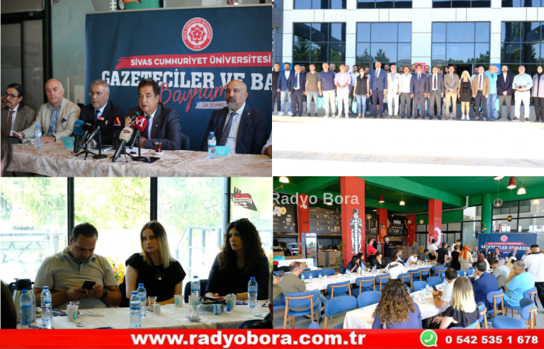 Sivas Cumhuriyet Üniversitesi Rektörü Prof. Dr. Ahmet Şengönül, 24 Temmuz Gazeteciler ve Basın Bayramı Dolayısıyla Sivas'ta Basın Mensuplarıyla Kahvaltı Programında Bir Araya Geldi Radyo Bora