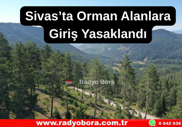 Sivas’ta Orman Alanlara Giriş Yasaklandı Radyo Bora