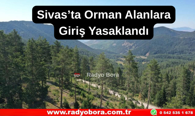 Sivas’ta Orman Alanlara Giriş Yasaklandı Radyo Bora