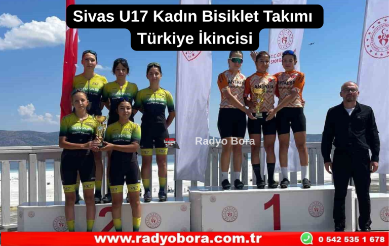 Sivas U17 Kadın Bisiklet Takımı Türkiye İkincisi Radyo Bora