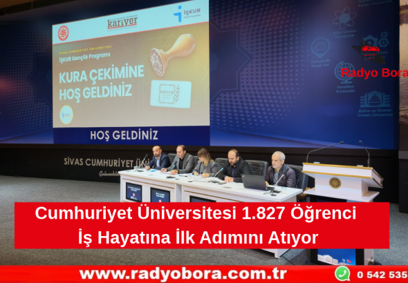Cumhuriyet Üniversitesi 1.827 Öğrenci İş Hayatına İlk Adımını Atıyor Radyo Bora