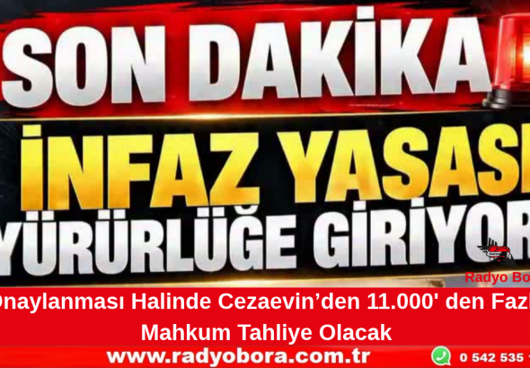 İNFAZ DÜZENLEMESİ YENİDEN GÜNDEMDE! Radyo Bora