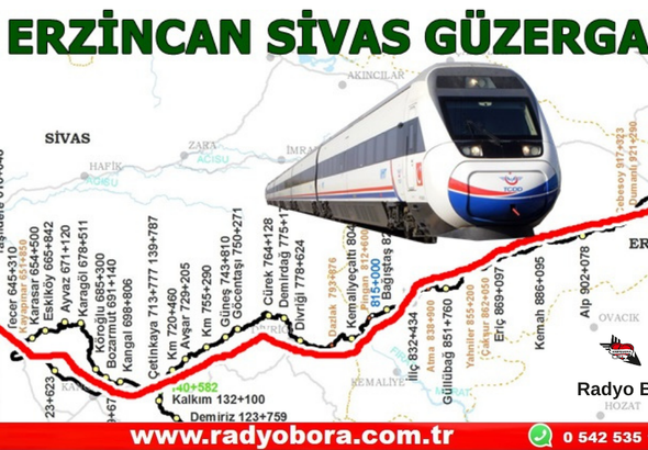 Sivas-Erzincan Hızlı Tren Hattı'nda Obru Tehlikesi Düzergah Değişebilir...! Radyo Bora