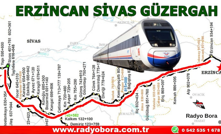 Sivas-Erzincan Hızlı Tren Hattı'nda Obru Tehlikesi Düzergah Değişebilir...! Radyo Bora