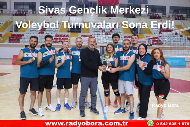 Sivas Gençlik Merkezi Voleybol Turnuvaları Sona Erdi Radyo Bora