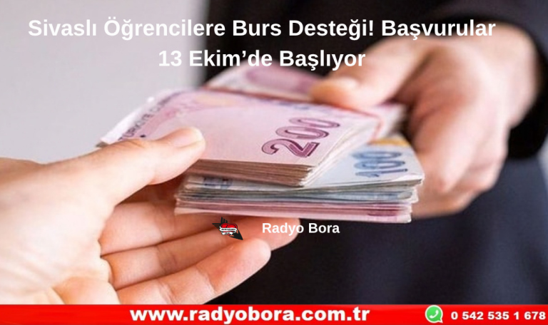 Sivaslı Öğrencilere Burs Desteği! Başvurular 13 Ekim’de Başlıyor Radyo Bora