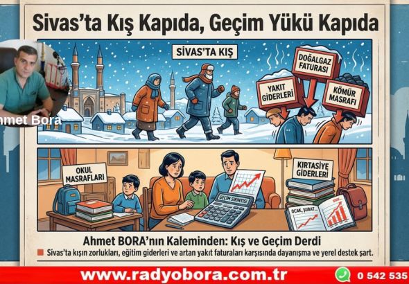 Sivas’ta Kış Soğuk Rüzgarlar ve Büyüyen Masraflar Kapıda ..! Radyo Bora